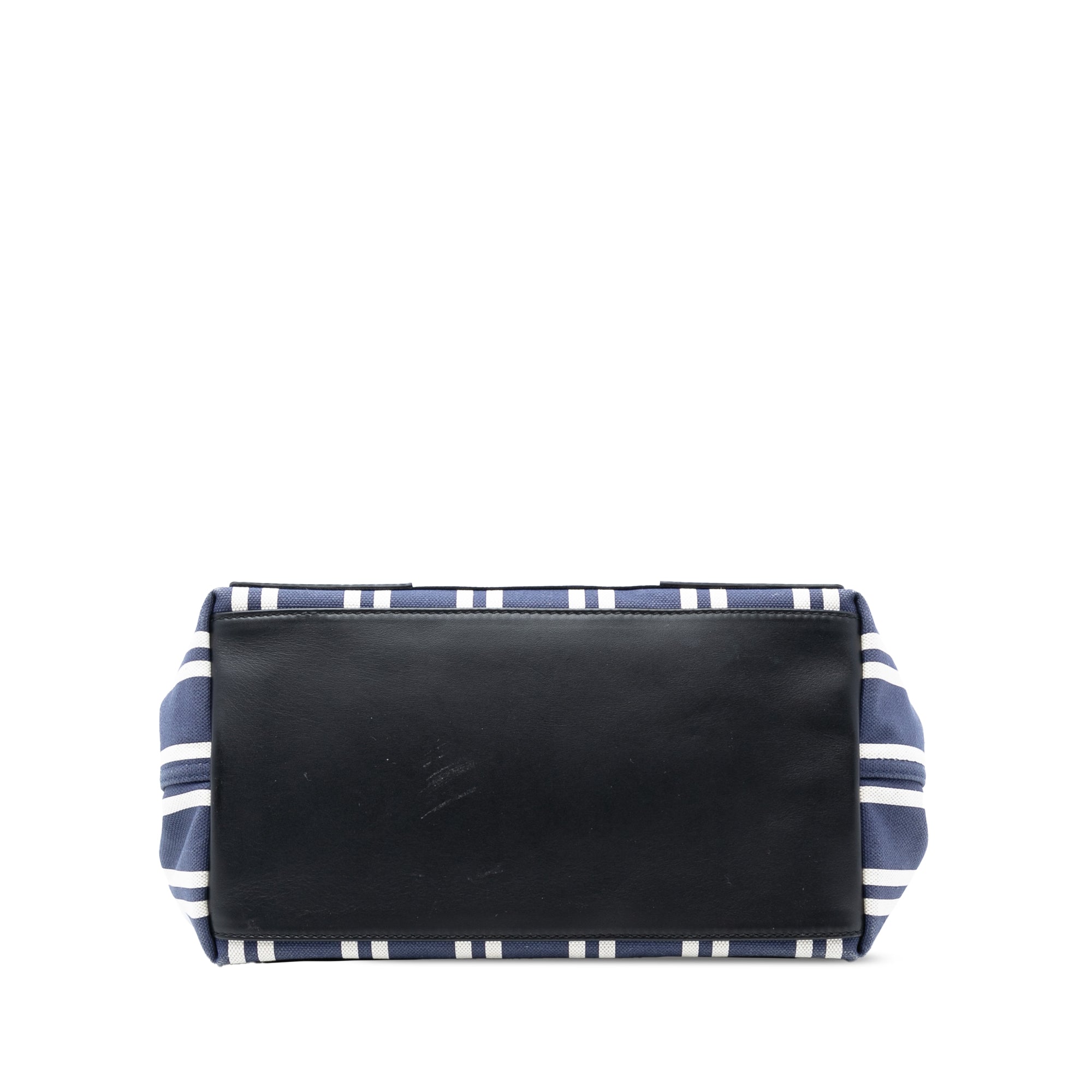 Canvas Striped Navy Cabas S - Image 3