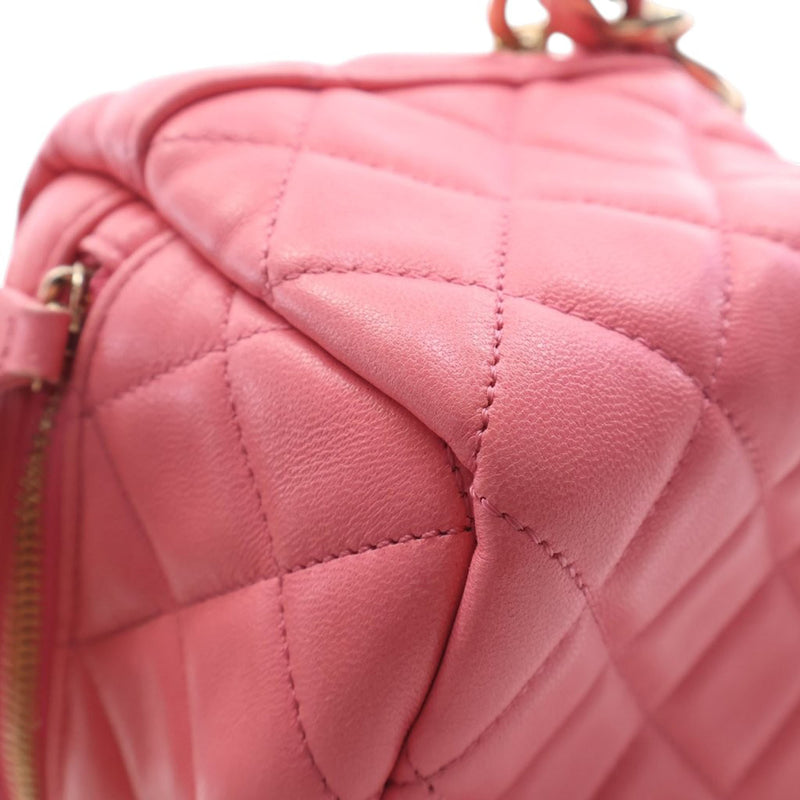 Quilted Lambskin Cube Chain Wristlet Case - Image 8