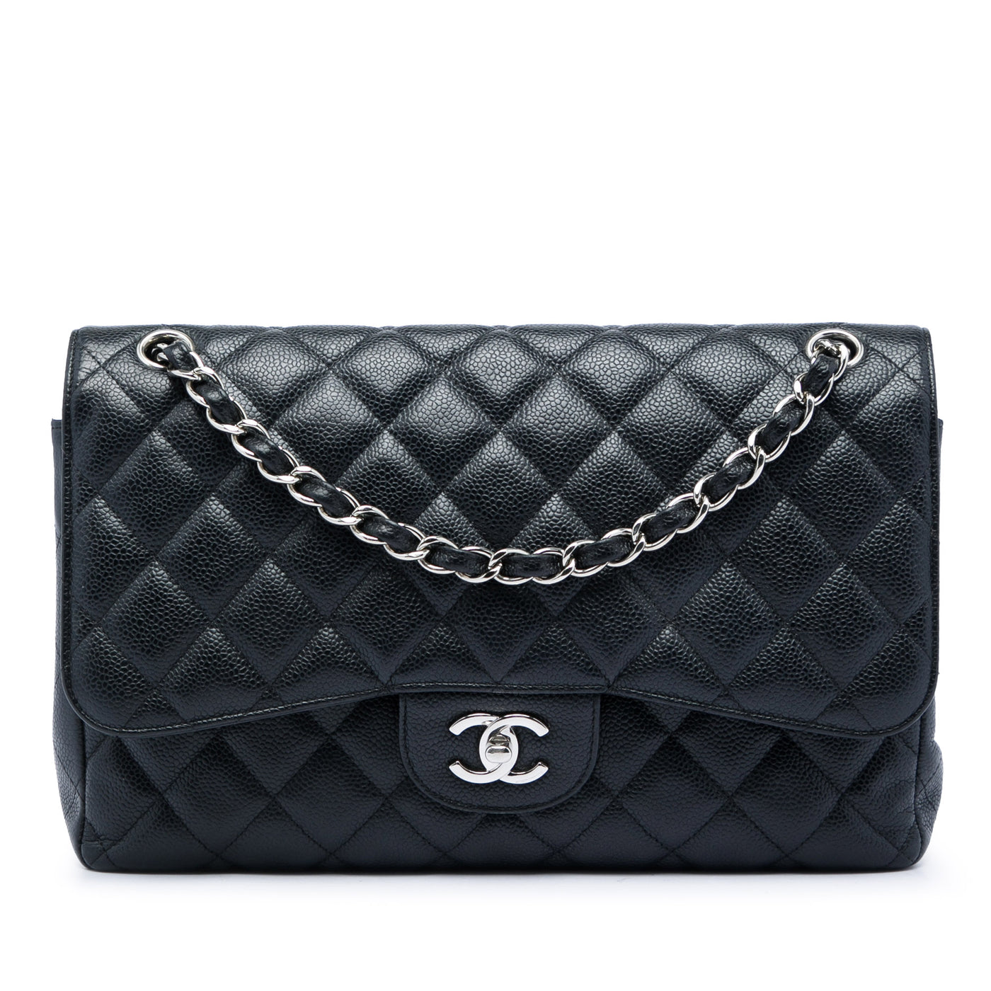 Jumbo Classic Caviar Double Flap - Image 1