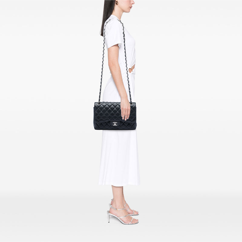 Jumbo Classic Caviar Double Flap - Image 5