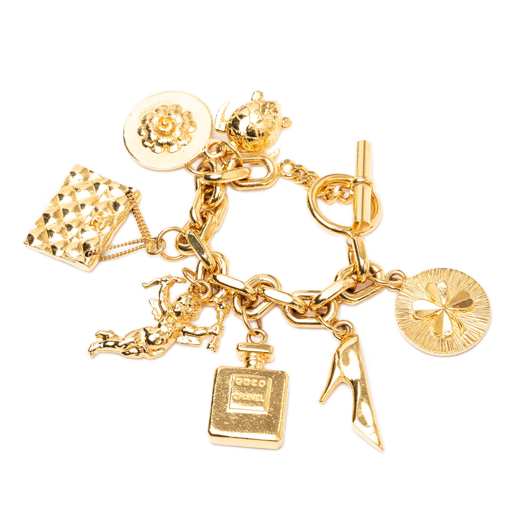 Gold Plated Lucky Charms Bracelet - Image 2