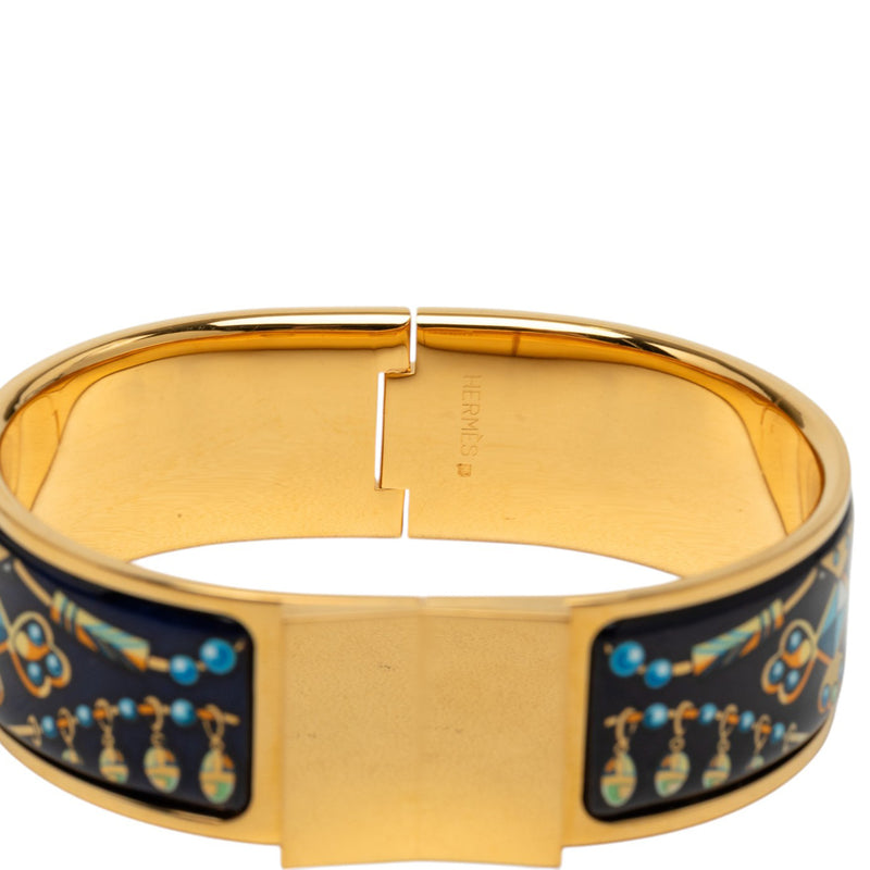 Wide Printed Enamel Loquet Bracelet PM - Image 4