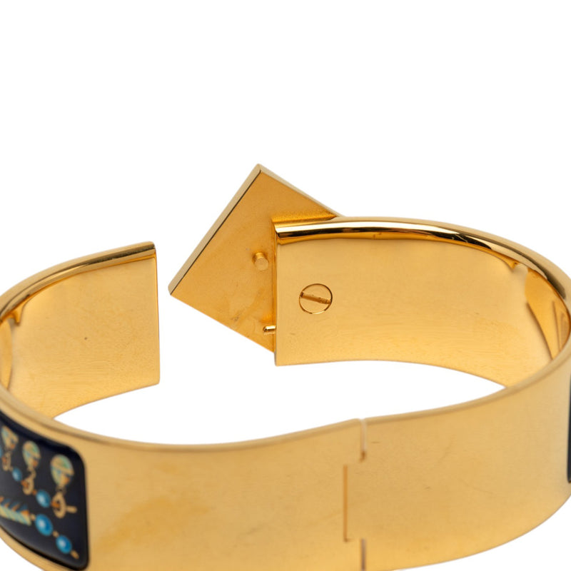Wide Printed Enamel Loquet Bracelet PM - Image 5