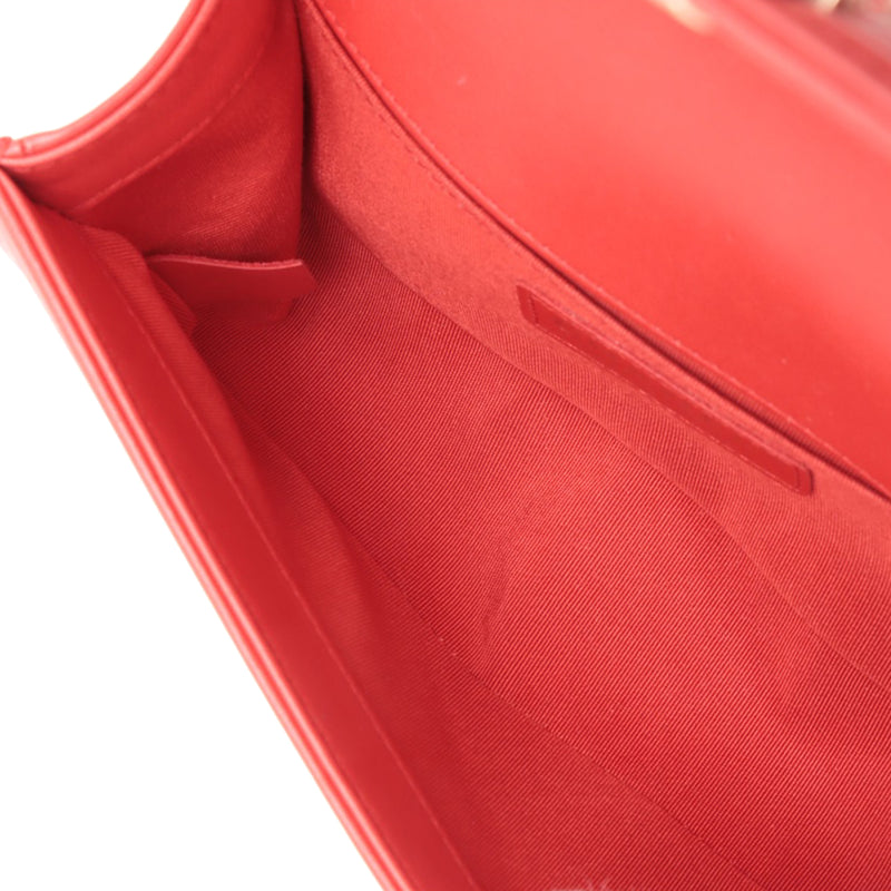Small Straw and Lambskin Boy Flap - Image 3