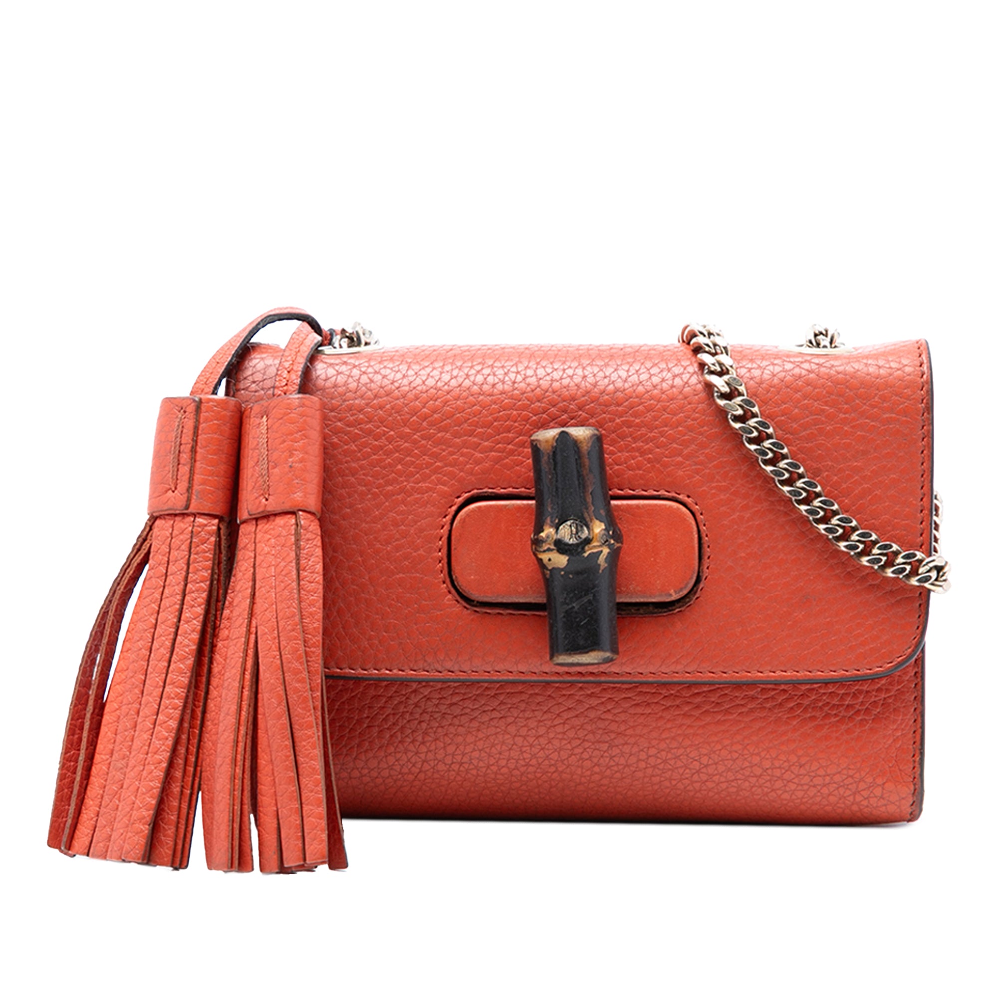 Small Leather Miss Bamboo Crossbody - Image 1