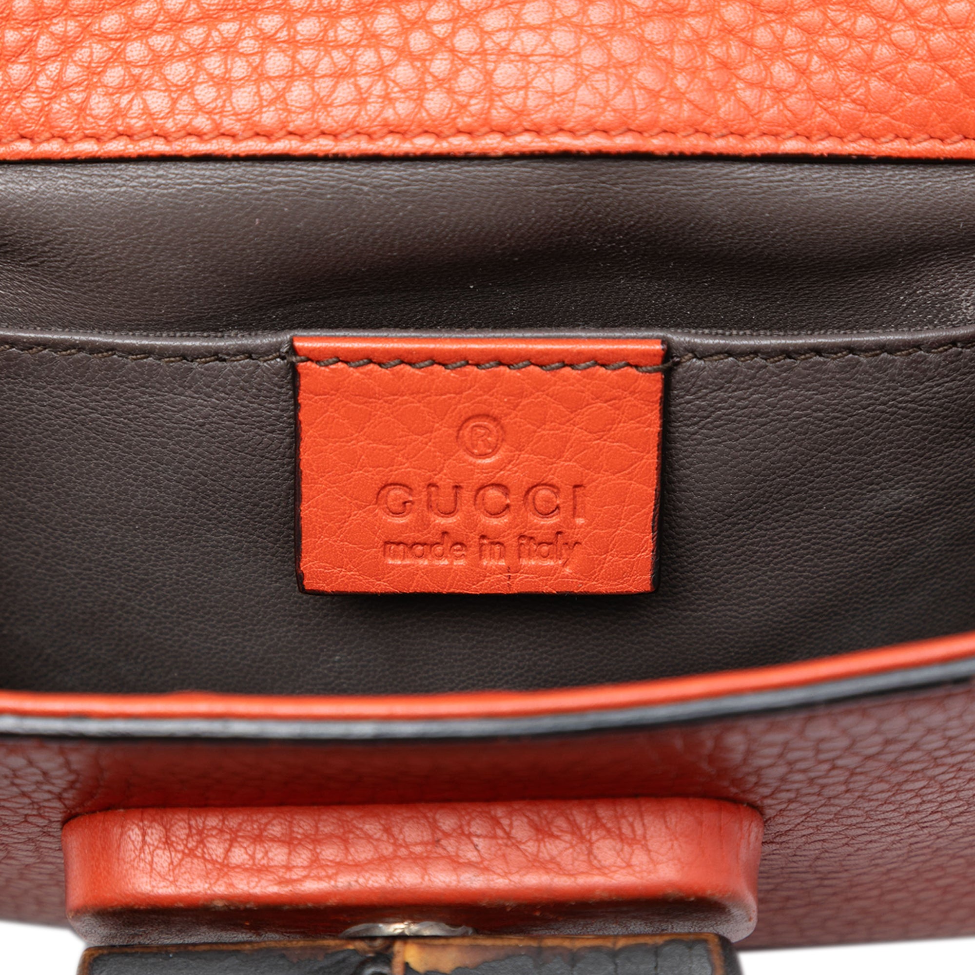 Small Leather Miss Bamboo Crossbody - Image 5