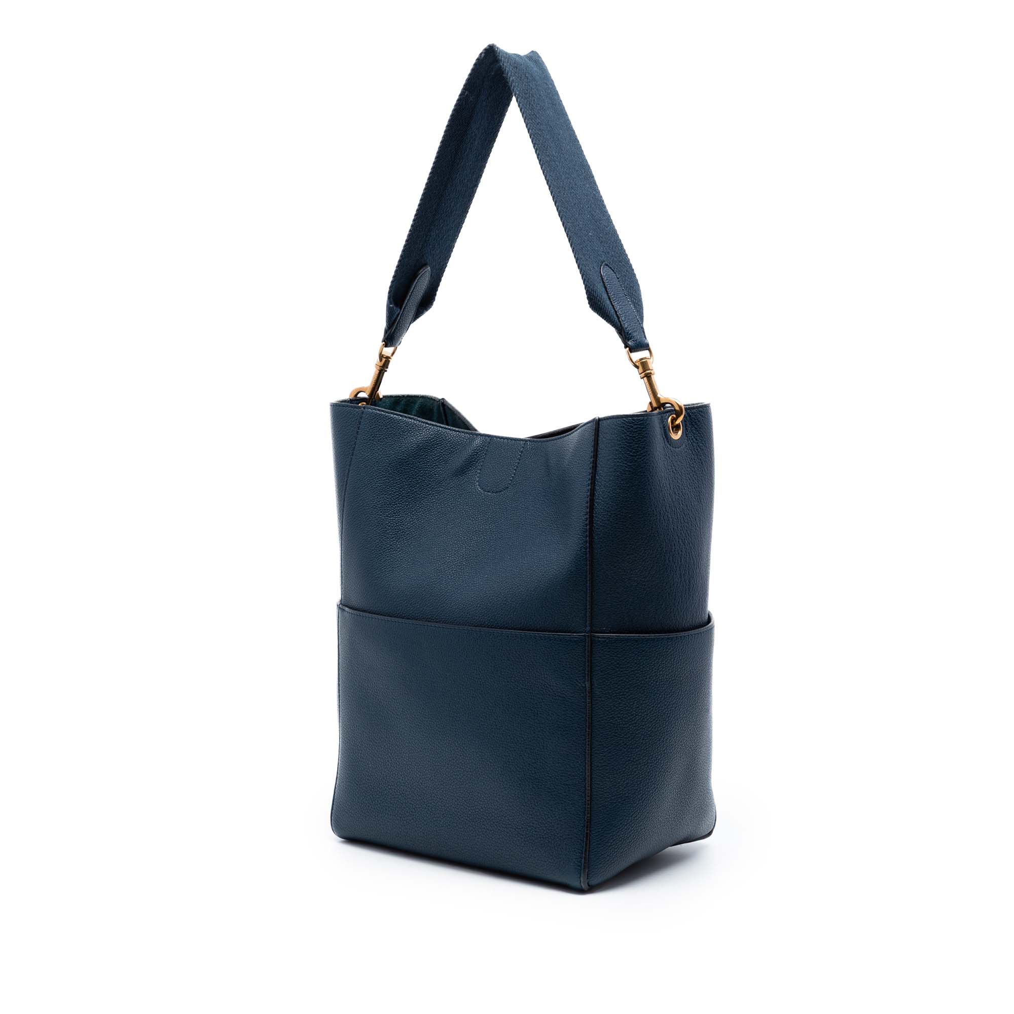 Medium Soft Grained Calfskin Seau Sangle Bucket Bag - Image 2
