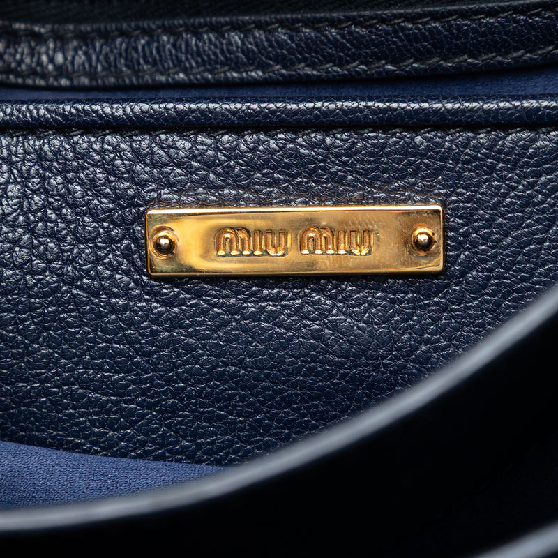 Bicolor Goatskin Madras Satchel - Image 5