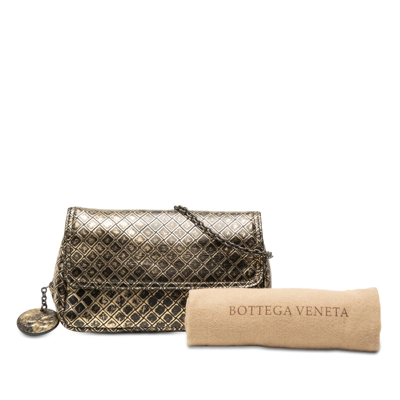 Metallic Calfskin Intrecciomirage Chain Flap Crossbody - Image 7