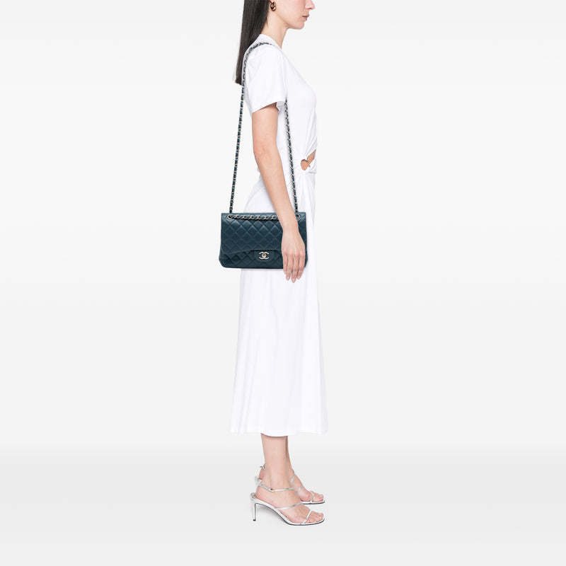 Jumbo Classic Caviar Double Flap - Image 7