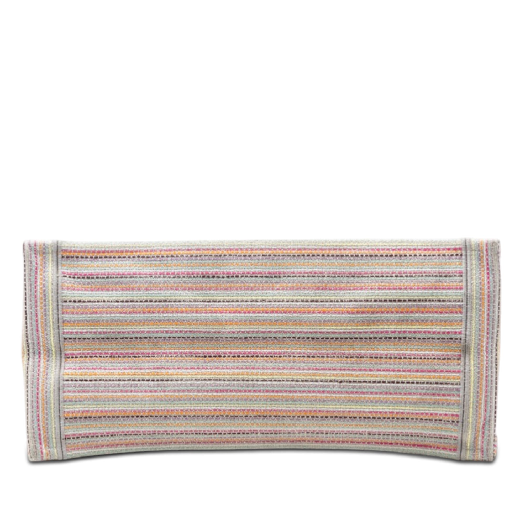 Medium Embroidered Canvas Stripes Book Tote - Image 3