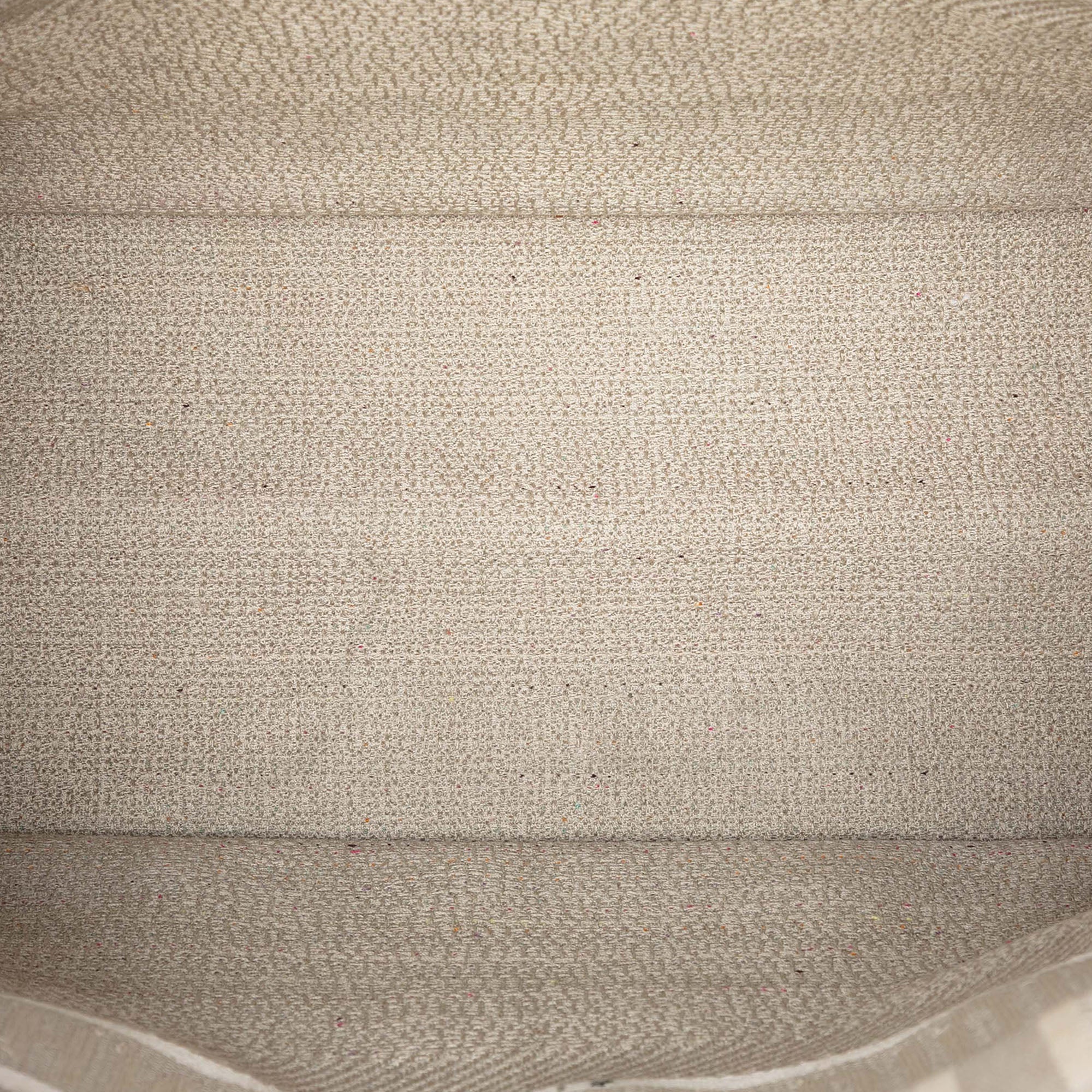 Medium Embroidered Canvas Stripes Book Tote - Image 4