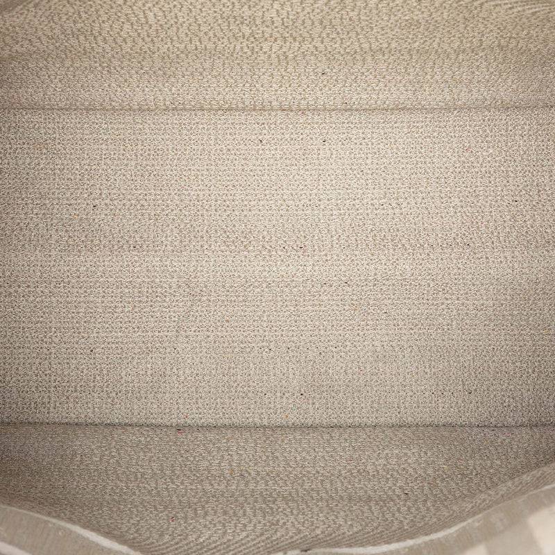 Medium Embroidered Canvas Stripes Book Tote - Image 4