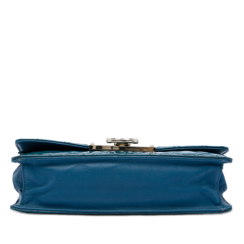 Quilted Patent Golden Class East West Wallet on Chain - Image 3