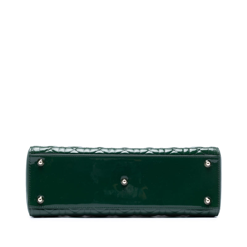 Large Patent Cannage Lady Dior - Image 3