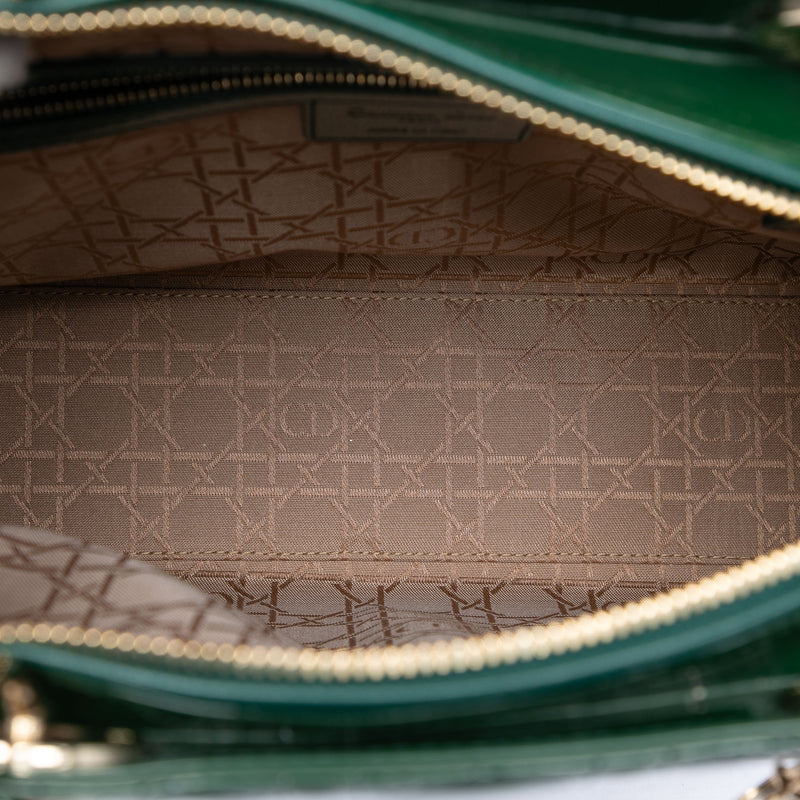Large Patent Cannage Lady Dior - Image 4