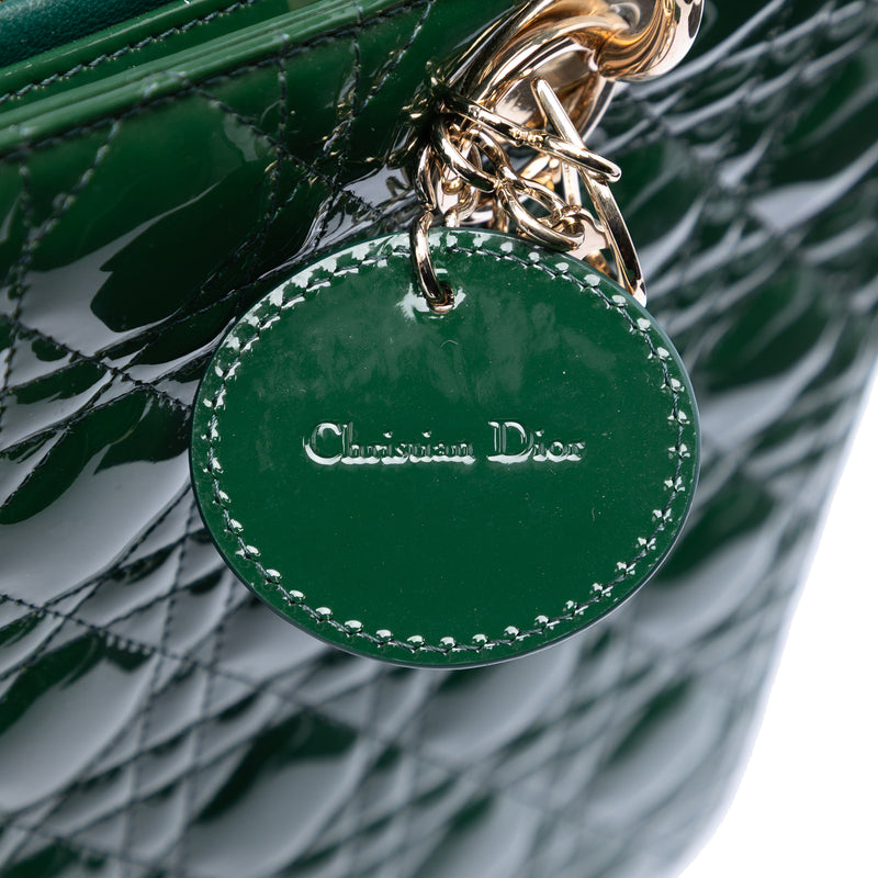 Large Patent Cannage Lady Dior - Image 5