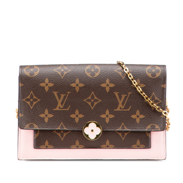 Monogram Flore Wallet On Chain - Image 1