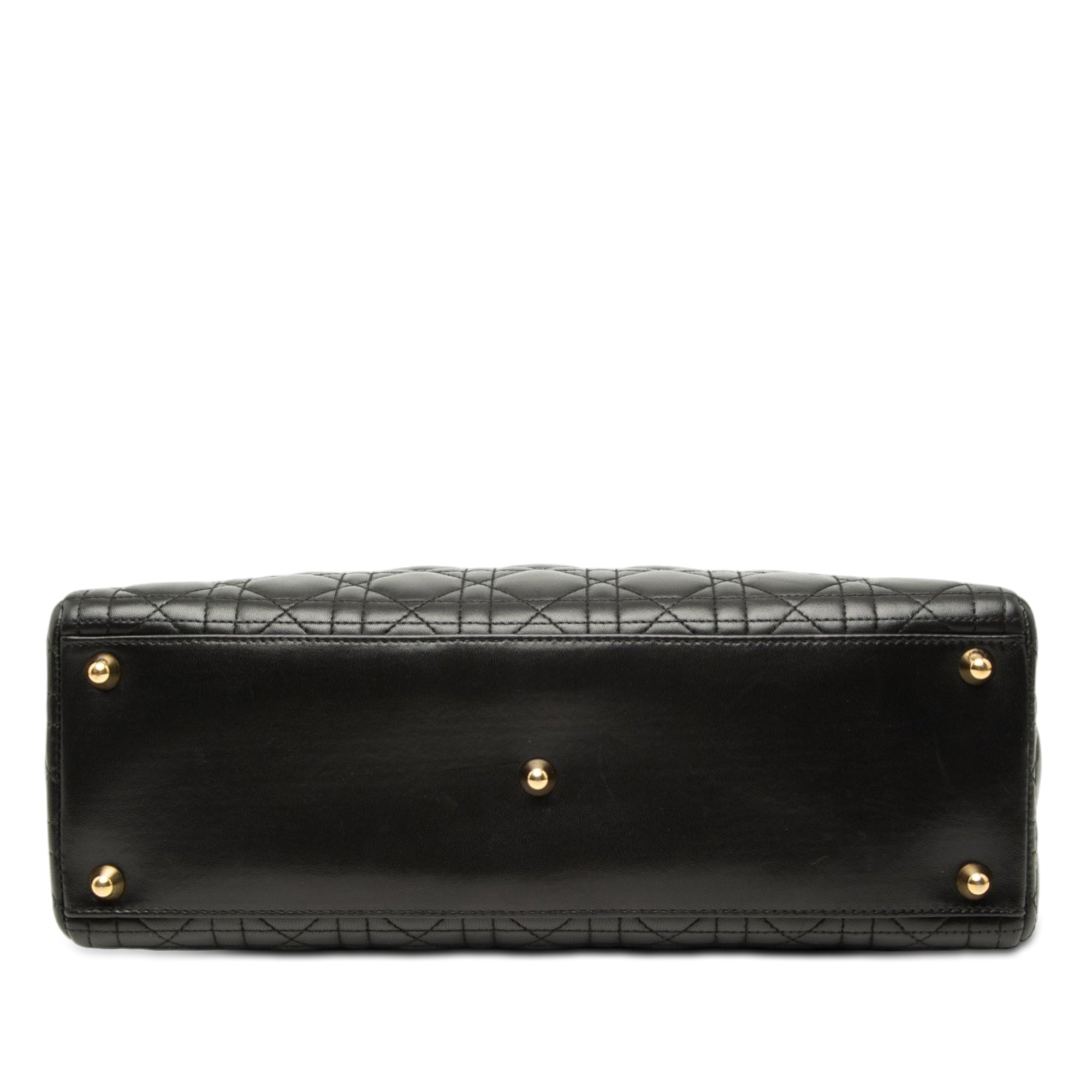Large Lambskin Cannage Lady Dior - Image 3