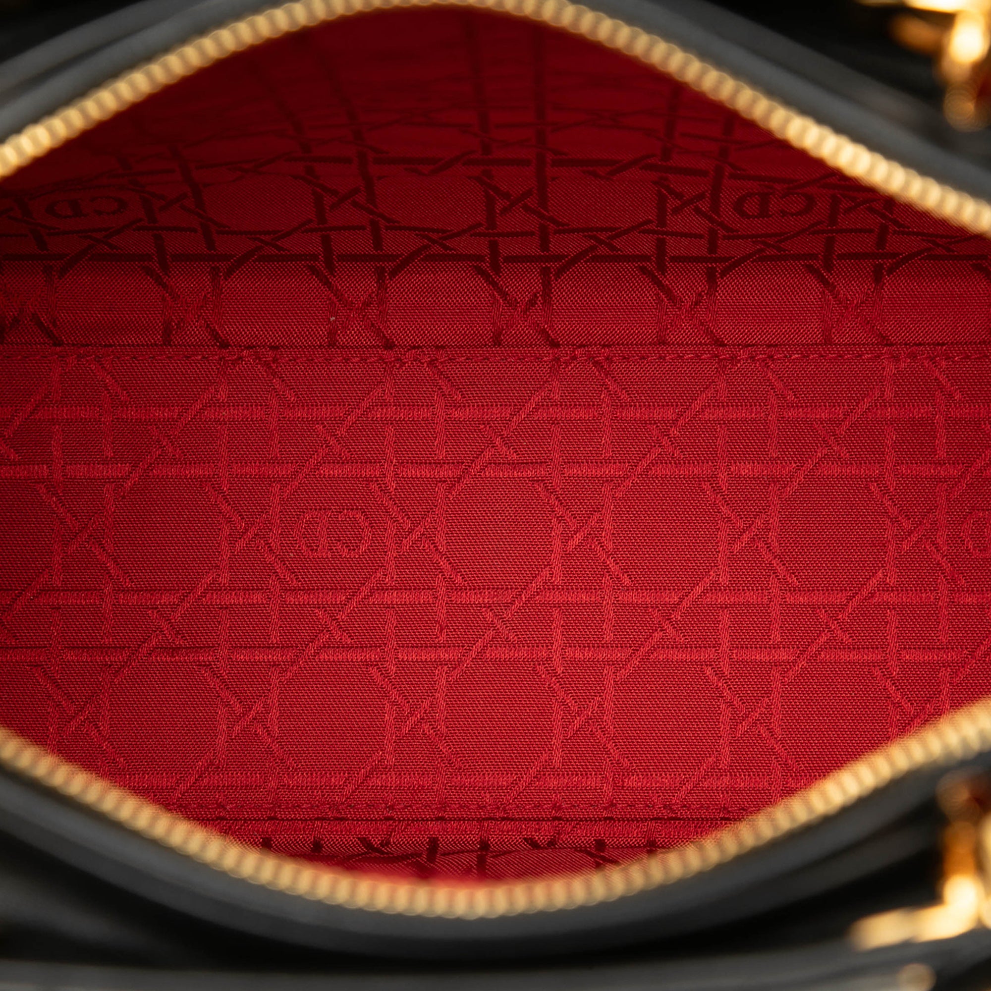 Large Lambskin Cannage Lady Dior - Image 4