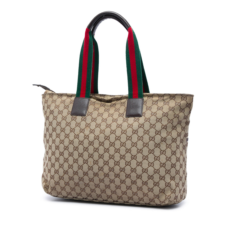 GG Canvas Web Tote - Image 2