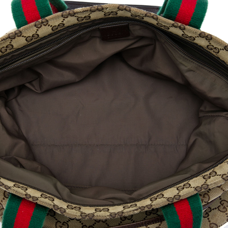 GG Canvas Web Tote - Image 4