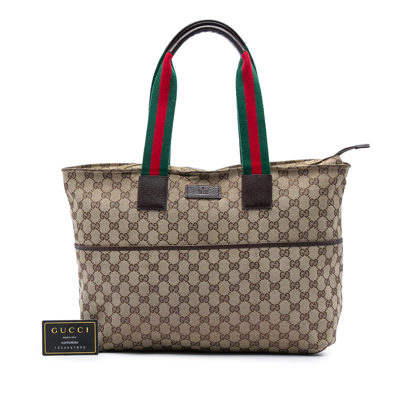 GG Canvas Web Tote - Image 6