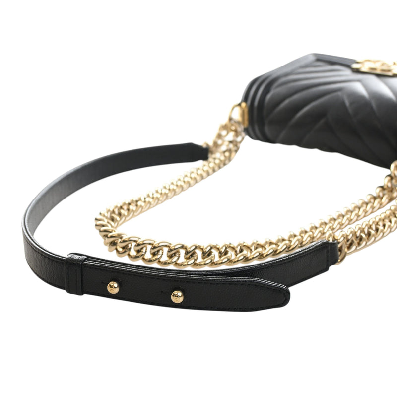 Small Chevron Caviar Boy Flap - Image 9