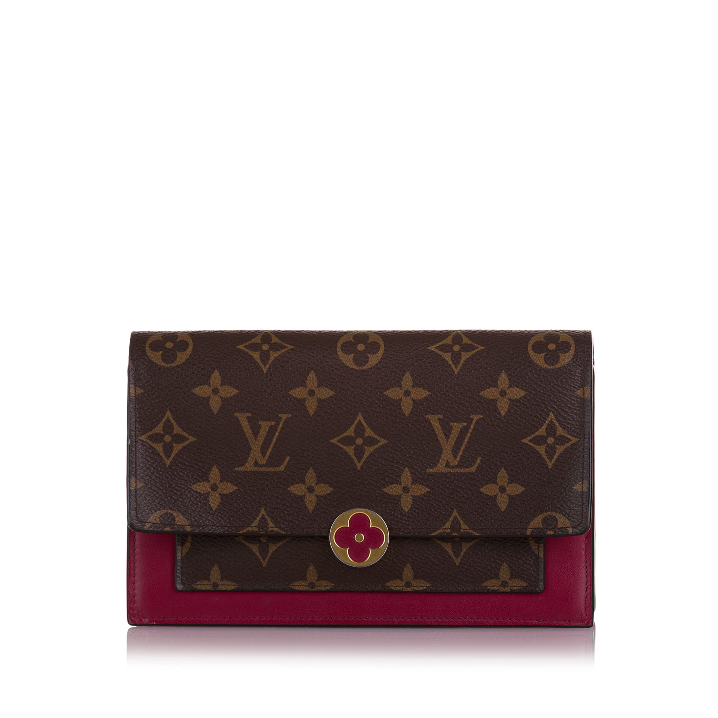 Monogram Flore Wallet On Chain - Image 1