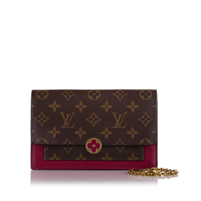 Monogram Flore Wallet On Chain - Image 15