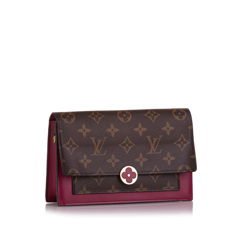 Monogram Flore Wallet On Chain - Image 2