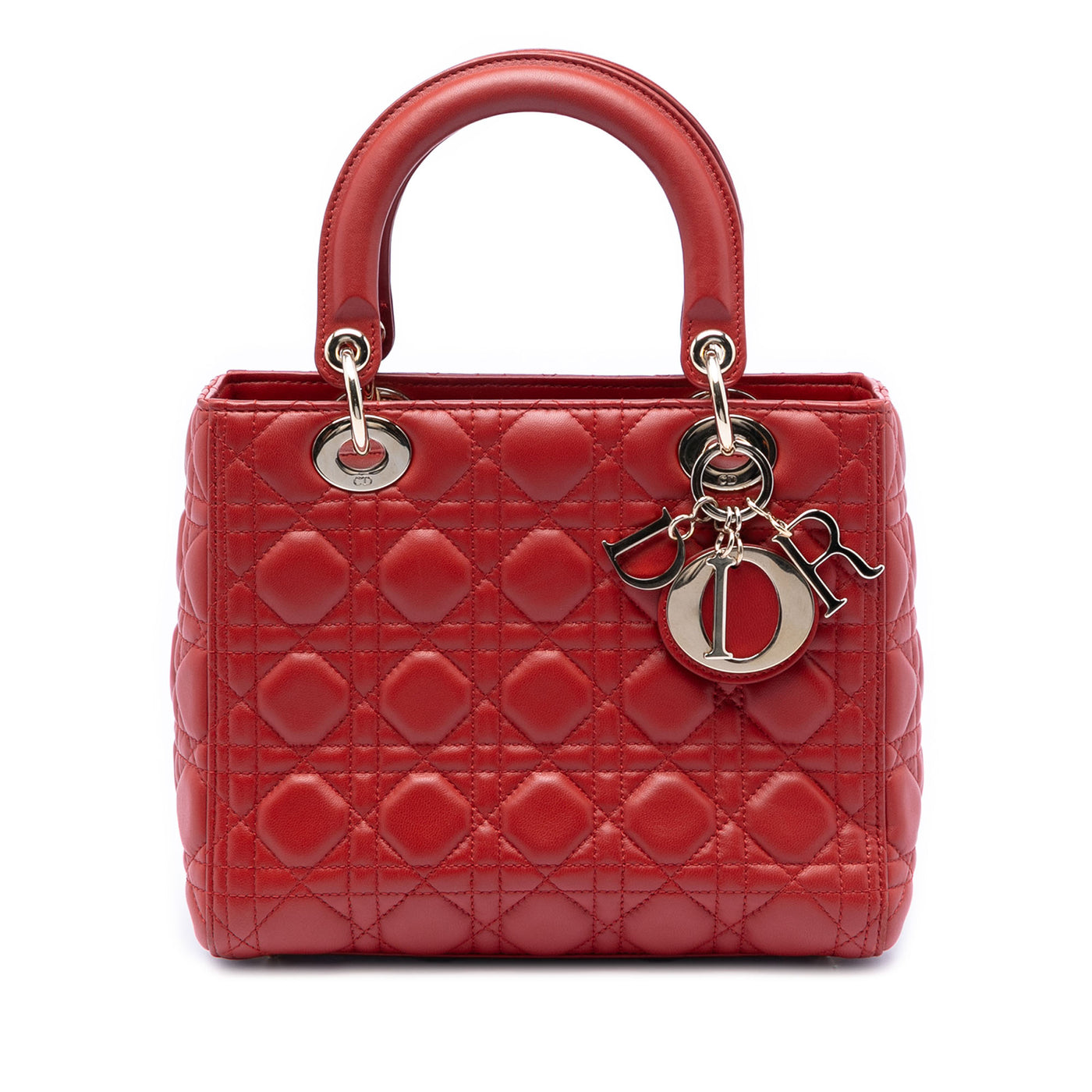 Medium Lambskin Cannage Lady Dior - Image 1