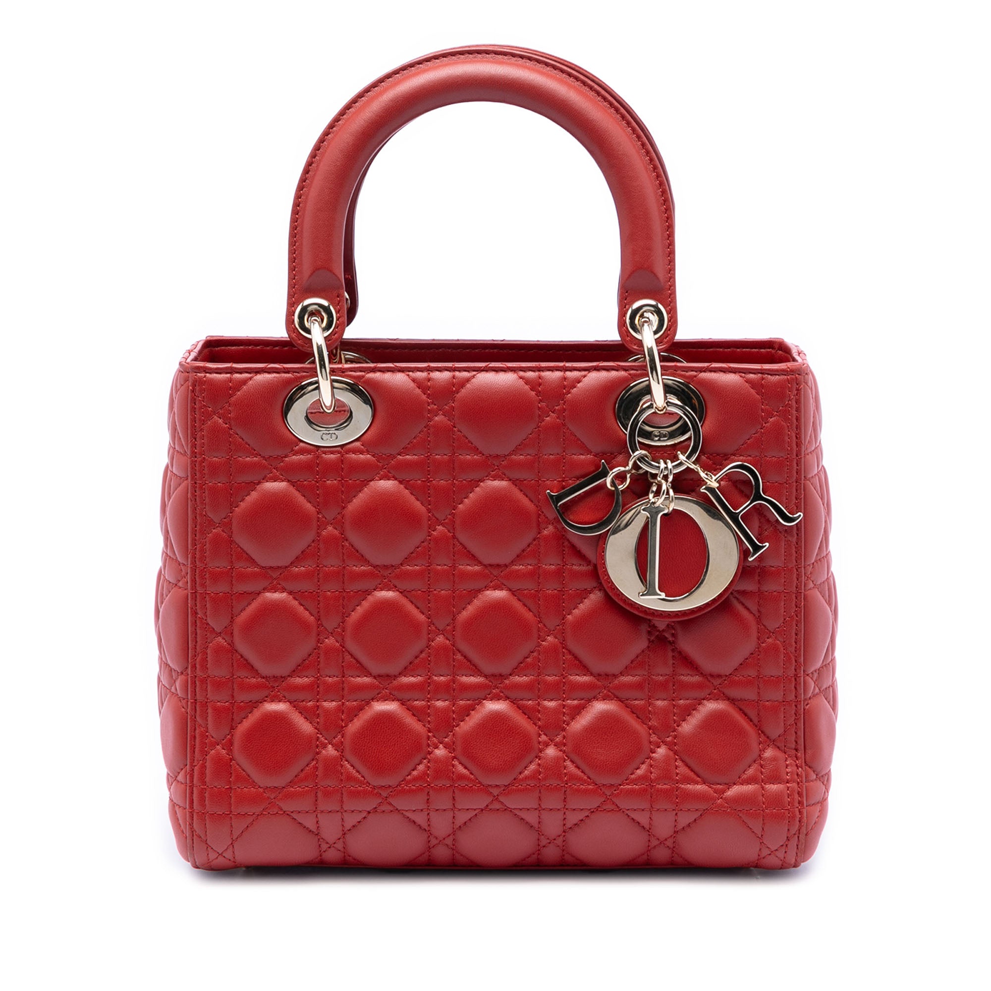 Medium Lambskin Cannage Lady Dior - Image 1