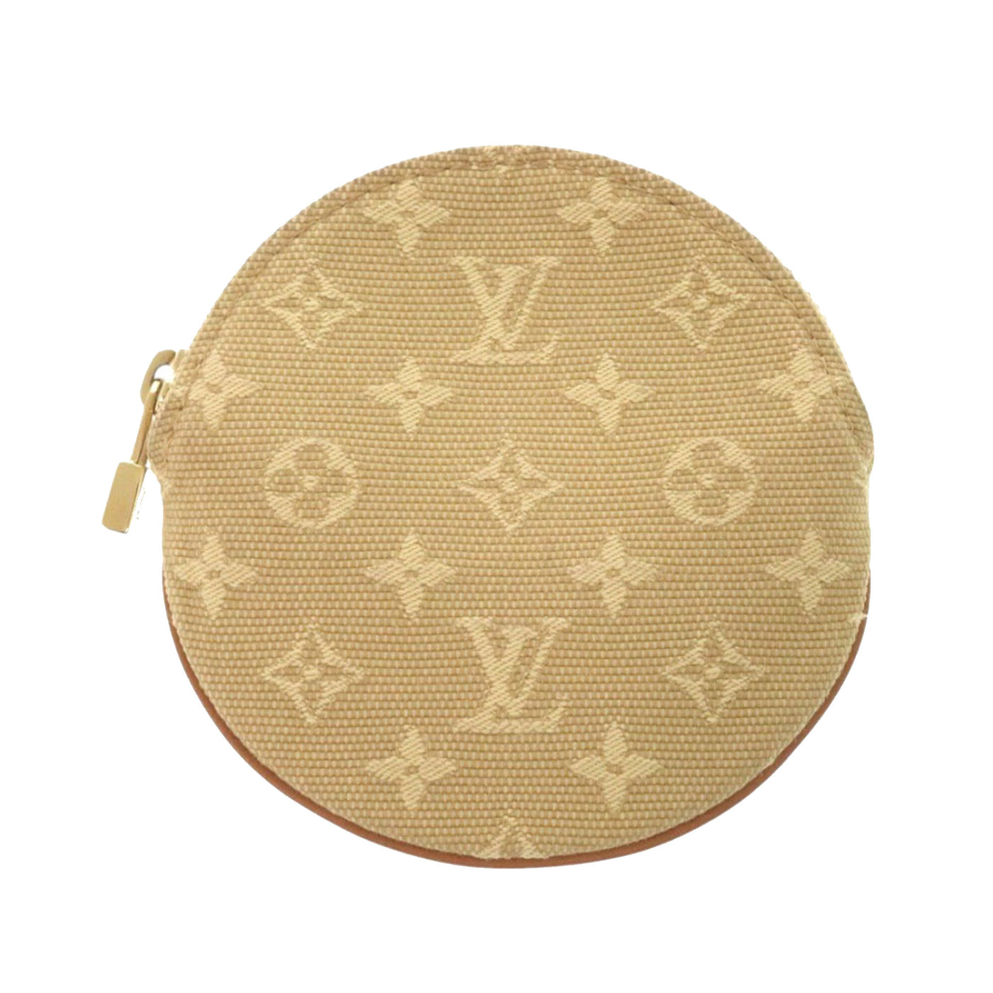 Monogram Mini Lin Round Coin Purse - Image 1