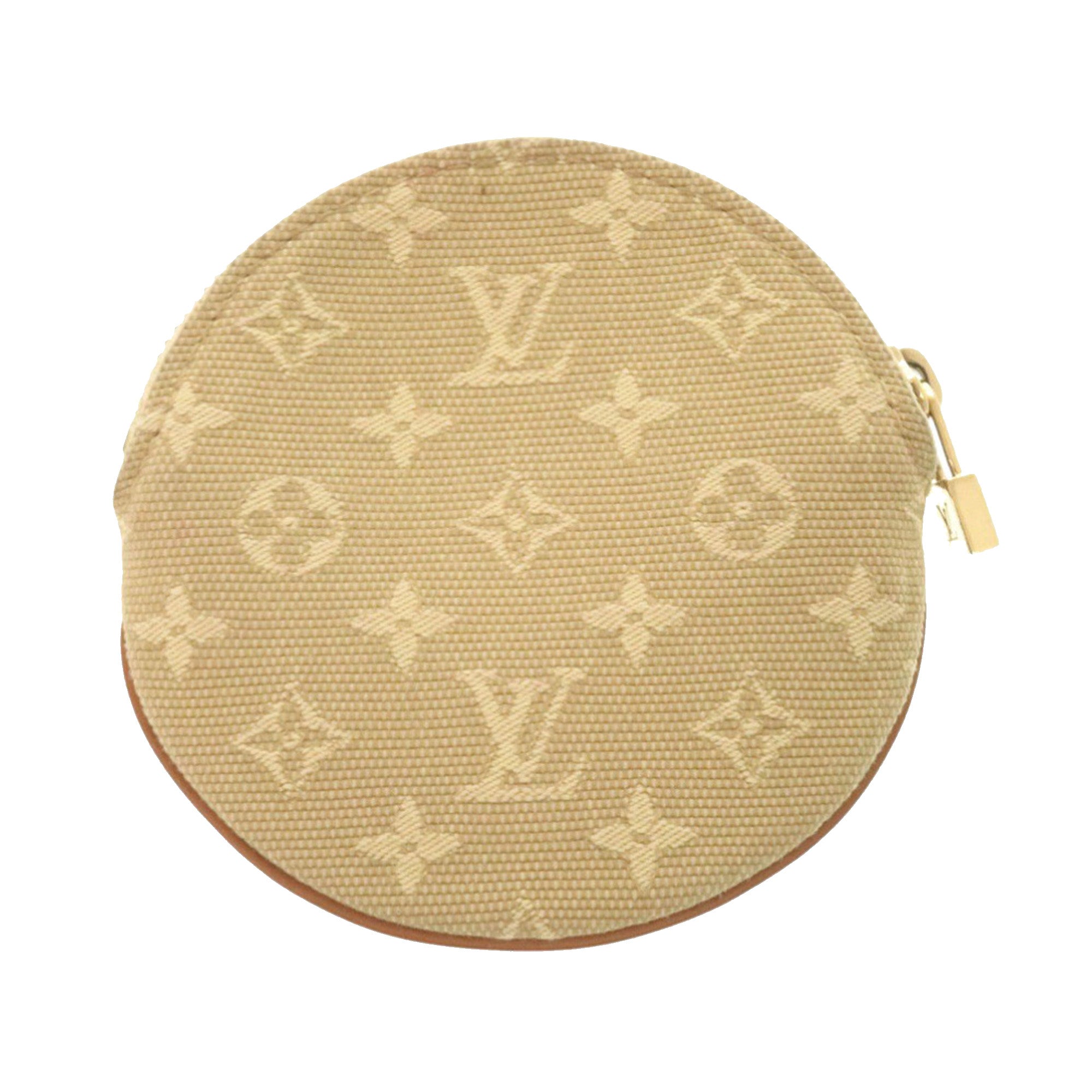 Monogram Mini Lin Round Coin Purse - Image 2