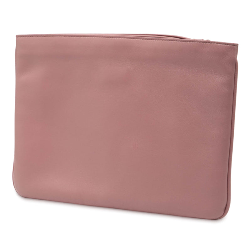 Bicolor Nappa Intrecciato Wristlet Clutch - Image 2