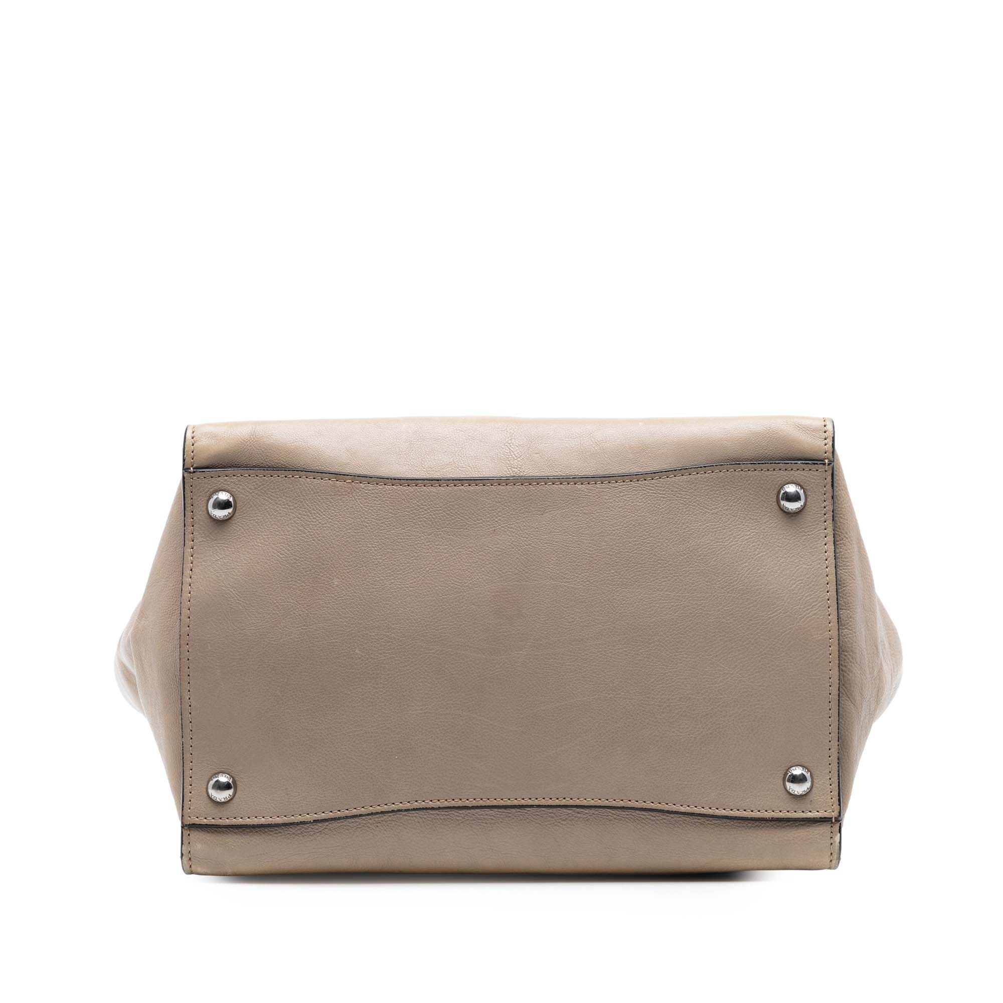 Glace Calf Twin Pocket Double Handle Satchel - Image 3