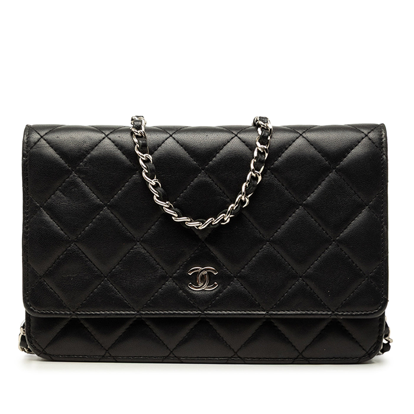 CC Quilted Lambskin Wallet On Chain - Image 1