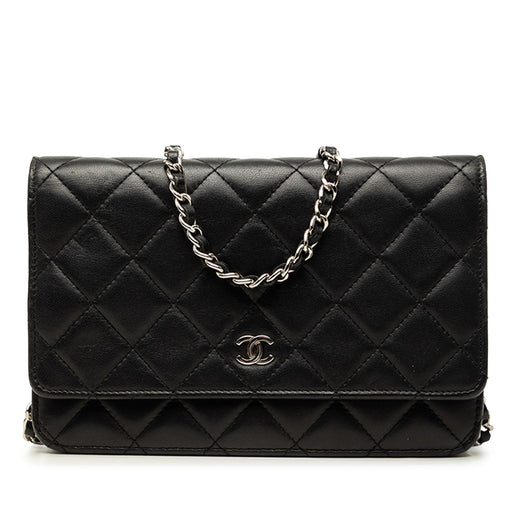 CC Quilted Lambskin Wallet On Chain - Image 1