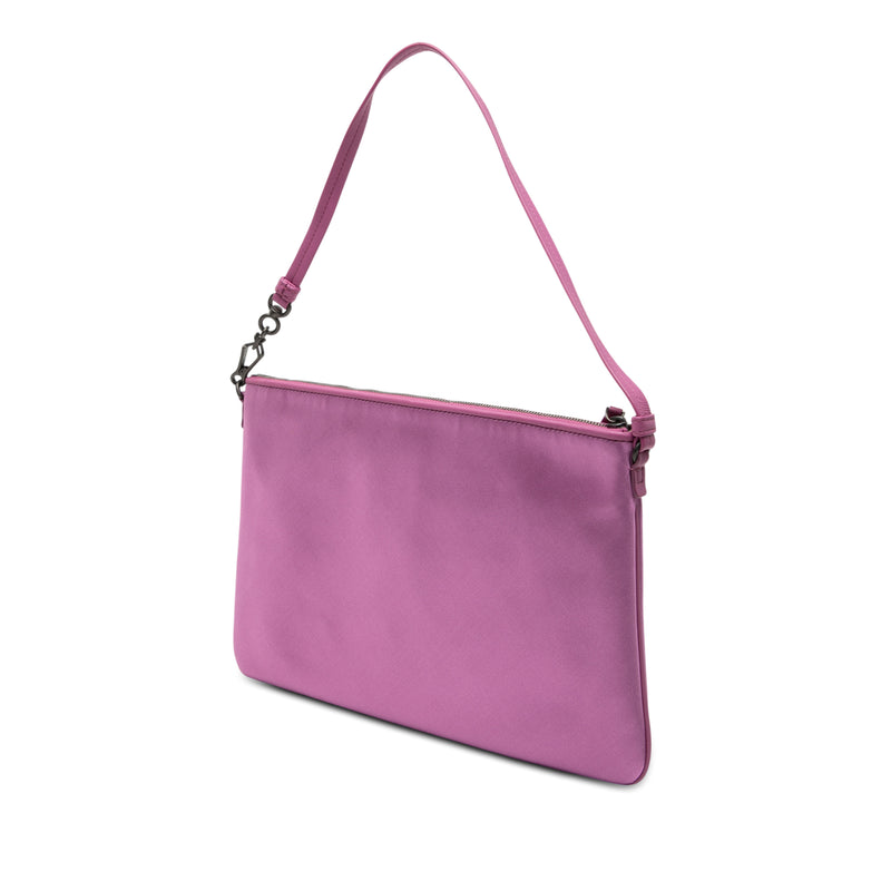 Satin Embroidered Butterflies Shoulder Bag - Image 2