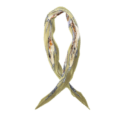 Les Chevaux des Moghols Pleated Silk Scarf - Image 1