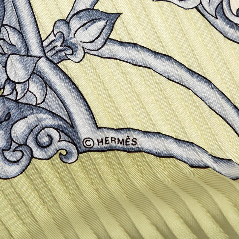 Les Chevaux des Moghols Pleated Silk Scarf - Image 5