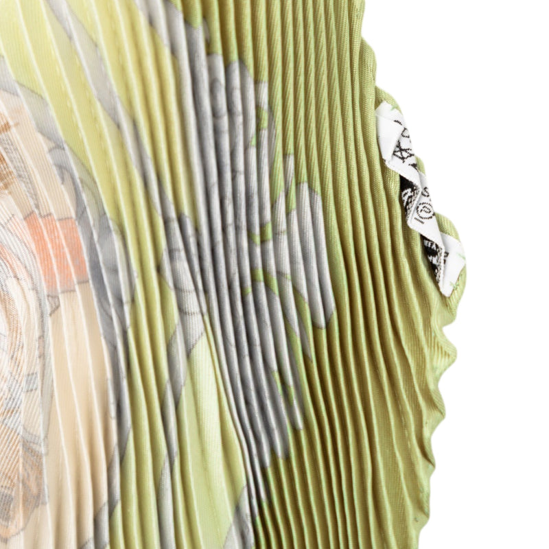 Les Chevaux des Moghols Pleated Silk Scarf - Image 6
