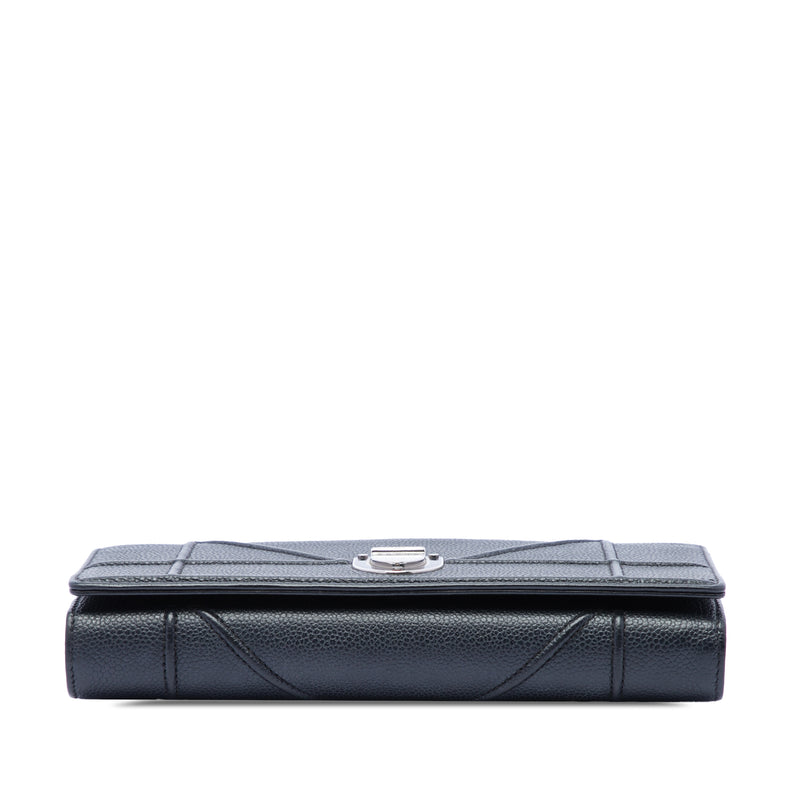 Grained Calfskin Diorama Croisiere Wallet on Chain - Image 3
