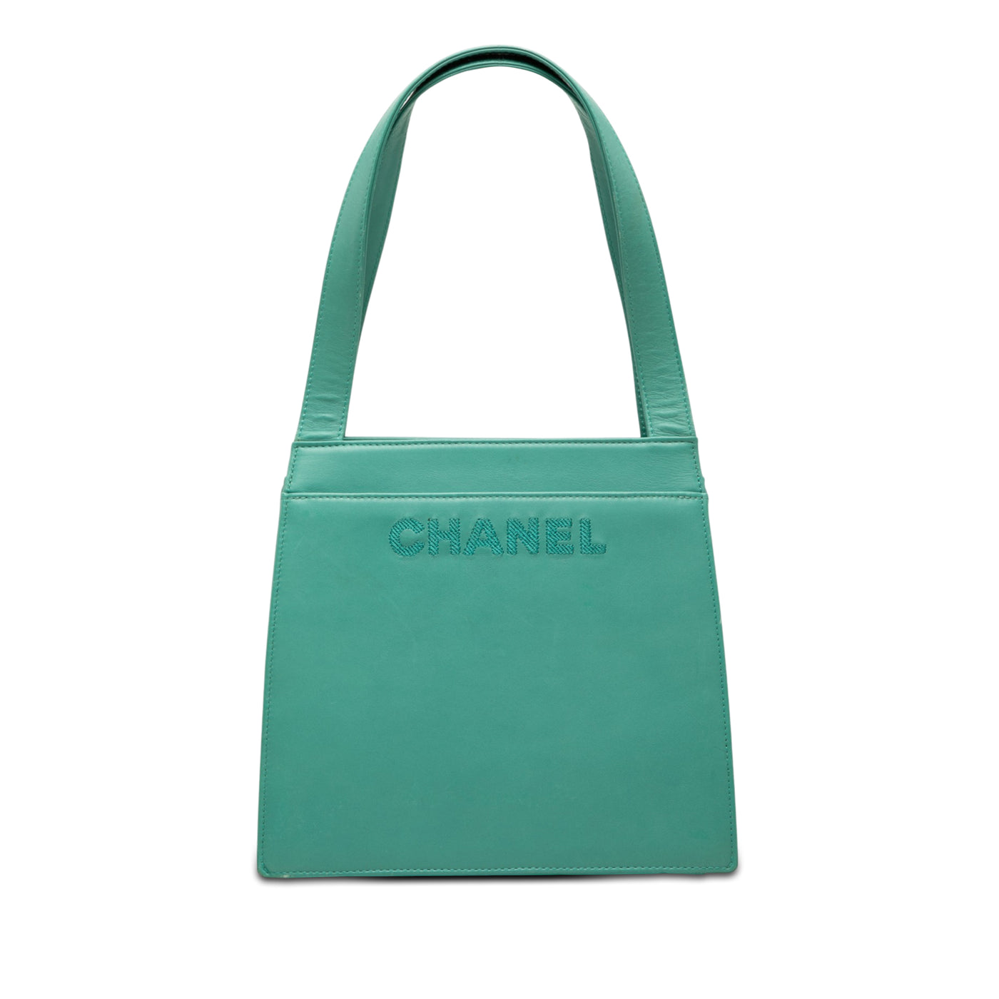 Lambskin Logo Tote - Image 1