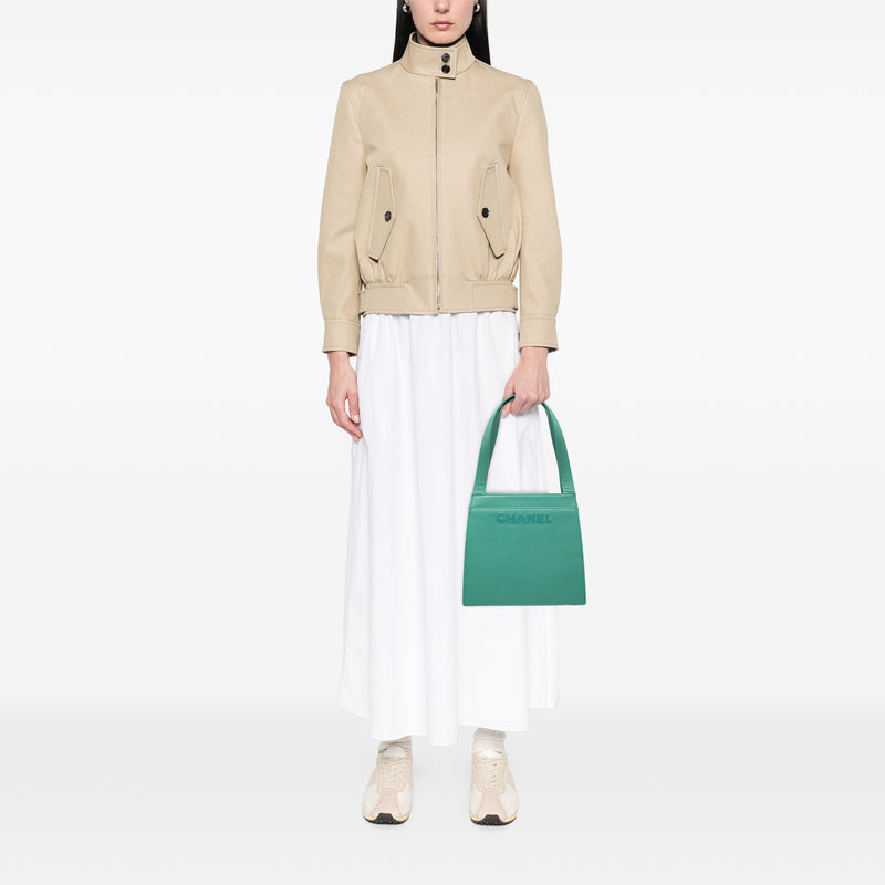 Lambskin Logo Tote - Image 6