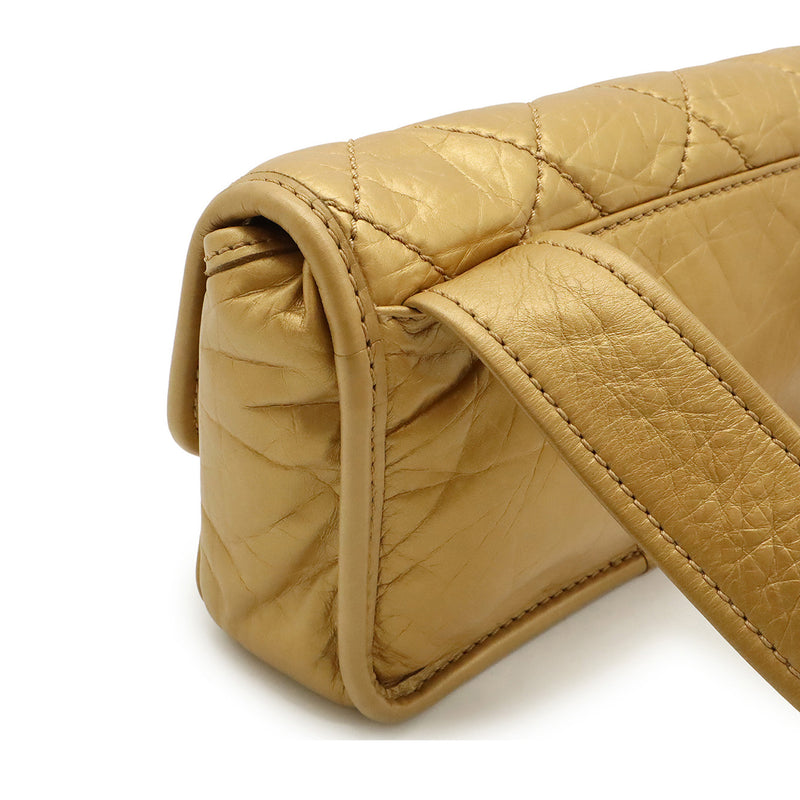Quilted Aged Calfskin Vintage Ligne Messenger Flap - Image 6