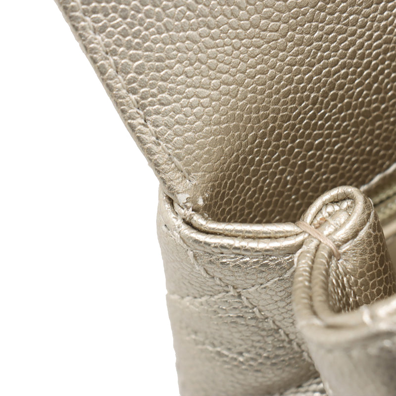Mini Quilted Caviar Coco Top Handle Bag - Image 5