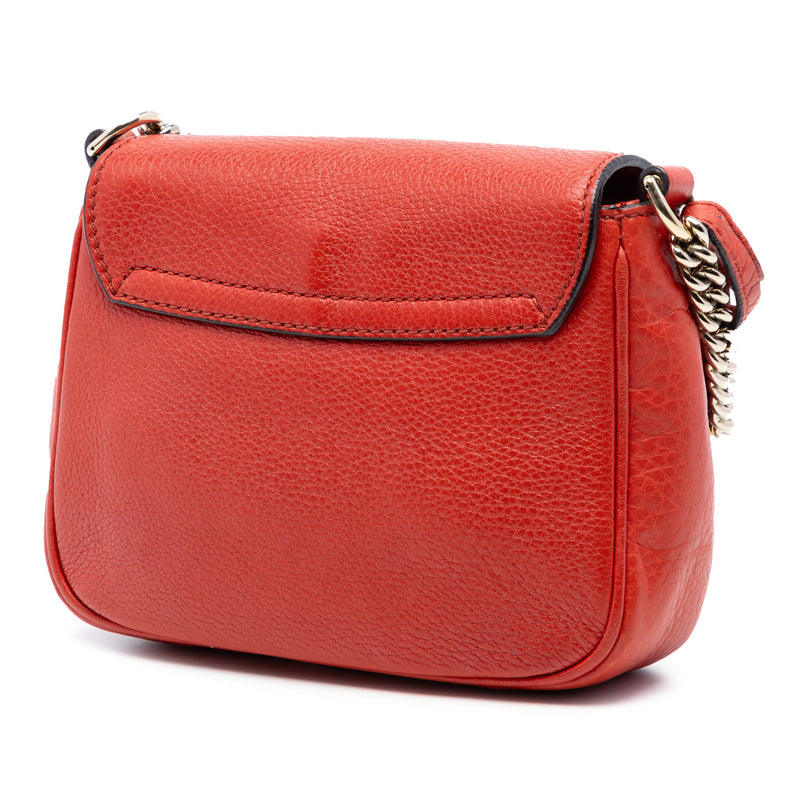 Small Leather Soho Chain Flap Crossbody - Image 2