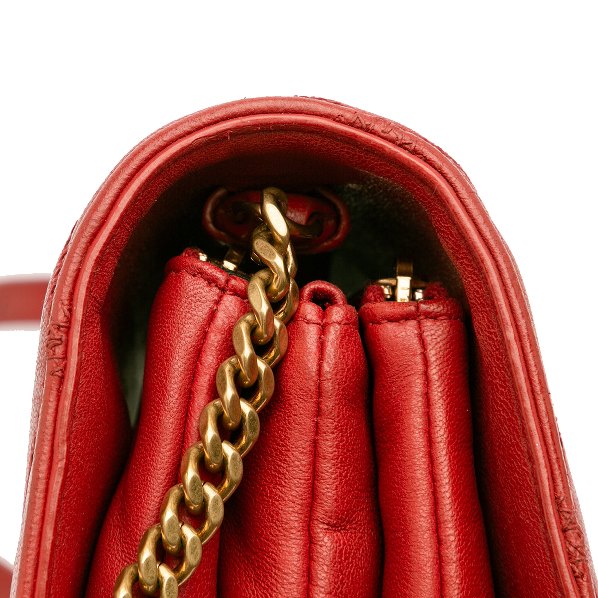 Diamond Quilted Lambskin Angie Chain Bag - Image 11